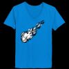 Ladies’  Junior Fine Jersey V-Neck Longer Length T-Shirt Thumbnail