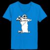 Ladies’  Junior Fine Jersey V-Neck Longer Length T-Shirt Thumbnail