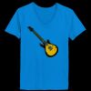 Ladies’  Junior Fine Jersey V-Neck Longer Length T-Shirt Thumbnail