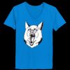 Ladies’  Junior Fine Jersey V-Neck Longer Length T-Shirt Thumbnail