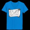 Ladies’  Junior Fine Jersey V-Neck Longer Length T-Shirt Thumbnail