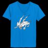 Ladies’  Junior Fine Jersey V-Neck Longer Length T-Shirt Thumbnail