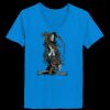 Ladies’  Junior Fine Jersey V-Neck Longer Length T-Shirt Thumbnail