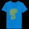 Ladies’  Junior Fine Jersey V-Neck Longer Length T-Shirt Thumbnail