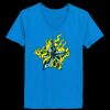 Ladies’  Junior Fine Jersey V-Neck Longer Length T-Shirt Thumbnail