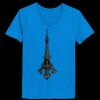 Ladies’  Junior Fine Jersey V-Neck Longer Length T-Shirt Thumbnail