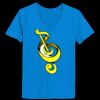 Ladies’  Junior Fine Jersey V-Neck Longer Length T-Shirt Thumbnail