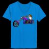 Ladies’  Junior Fine Jersey V-Neck Longer Length T-Shirt Thumbnail