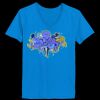 Ladies’  Junior Fine Jersey V-Neck Longer Length T-Shirt Thumbnail