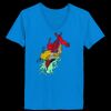 Ladies’  Junior Fine Jersey V-Neck Longer Length T-Shirt Thumbnail