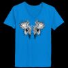 Ladies’  Junior Fine Jersey V-Neck Longer Length T-Shirt Thumbnail