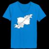 Ladies’  Junior Fine Jersey V-Neck Longer Length T-Shirt Thumbnail