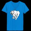 Ladies’  Junior Fine Jersey V-Neck Longer Length T-Shirt Thumbnail