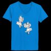 Ladies’  Junior Fine Jersey V-Neck Longer Length T-Shirt Thumbnail