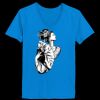 Ladies’  Junior Fine Jersey V-Neck Longer Length T-Shirt Thumbnail