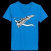 Ladies’  Junior Fine Jersey V-Neck Longer Length T-Shirt Thumbnail