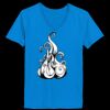 Ladies’  Junior Fine Jersey V-Neck Longer Length T-Shirt Thumbnail