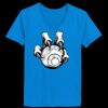 Ladies’  Junior Fine Jersey V-Neck Longer Length T-Shirt Thumbnail