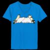 Ladies’  Junior Fine Jersey V-Neck Longer Length T-Shirt Thumbnail