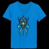 Ladies’  Junior Fine Jersey V-Neck Longer Length T-Shirt Thumbnail
