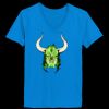 Ladies’  Junior Fine Jersey V-Neck Longer Length T-Shirt Thumbnail