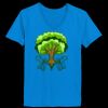 Ladies’  Junior Fine Jersey V-Neck Longer Length T-Shirt Thumbnail