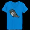 Ladies’  Junior Fine Jersey V-Neck Longer Length T-Shirt Thumbnail