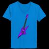 Ladies’  Junior Fine Jersey V-Neck Longer Length T-Shirt Thumbnail