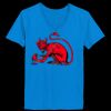 Ladies’  Junior Fine Jersey V-Neck Longer Length T-Shirt Thumbnail