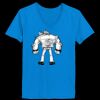 Ladies’  Junior Fine Jersey V-Neck Longer Length T-Shirt Thumbnail