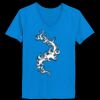 Ladies’  Junior Fine Jersey V-Neck Longer Length T-Shirt Thumbnail
