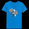 Ladies’  Junior Fine Jersey V-Neck Longer Length T-Shirt Thumbnail