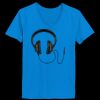 Ladies’  Junior Fine Jersey V-Neck Longer Length T-Shirt Thumbnail