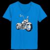 Ladies’  Junior Fine Jersey V-Neck Longer Length T-Shirt Thumbnail