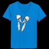 Ladies’  Junior Fine Jersey V-Neck Longer Length T-Shirt Thumbnail