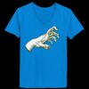 Ladies’  Junior Fine Jersey V-Neck Longer Length T-Shirt Thumbnail