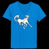 Ladies’  Junior Fine Jersey V-Neck Longer Length T-Shirt Thumbnail