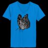 Ladies’  Junior Fine Jersey V-Neck Longer Length T-Shirt Thumbnail