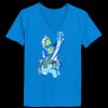 Ladies’  Junior Fine Jersey V-Neck Longer Length T-Shirt Thumbnail