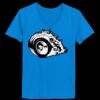 Ladies’  Junior Fine Jersey V-Neck Longer Length T-Shirt Thumbnail