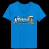 Ladies’  Junior Fine Jersey V-Neck Longer Length T-Shirt Thumbnail