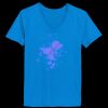 Ladies’  Junior Fine Jersey V-Neck Longer Length T-Shirt Thumbnail
