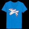 Ladies’  Junior Fine Jersey V-Neck Longer Length T-Shirt Thumbnail