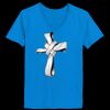 Ladies’  Junior Fine Jersey V-Neck Longer Length T-Shirt Thumbnail
