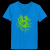 Ladies’  Junior Fine Jersey V-Neck Longer Length T-Shirt Thumbnail