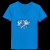 Ladies’  Junior Fine Jersey V-Neck Longer Length T-Shirt Thumbnail