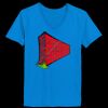 Ladies’  Junior Fine Jersey V-Neck Longer Length T-Shirt Thumbnail