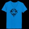 Ladies’  Junior Fine Jersey V-Neck Longer Length T-Shirt Thumbnail
