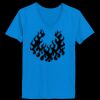 Ladies’  Junior Fine Jersey V-Neck Longer Length T-Shirt Thumbnail