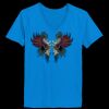 Ladies’  Junior Fine Jersey V-Neck Longer Length T-Shirt Thumbnail